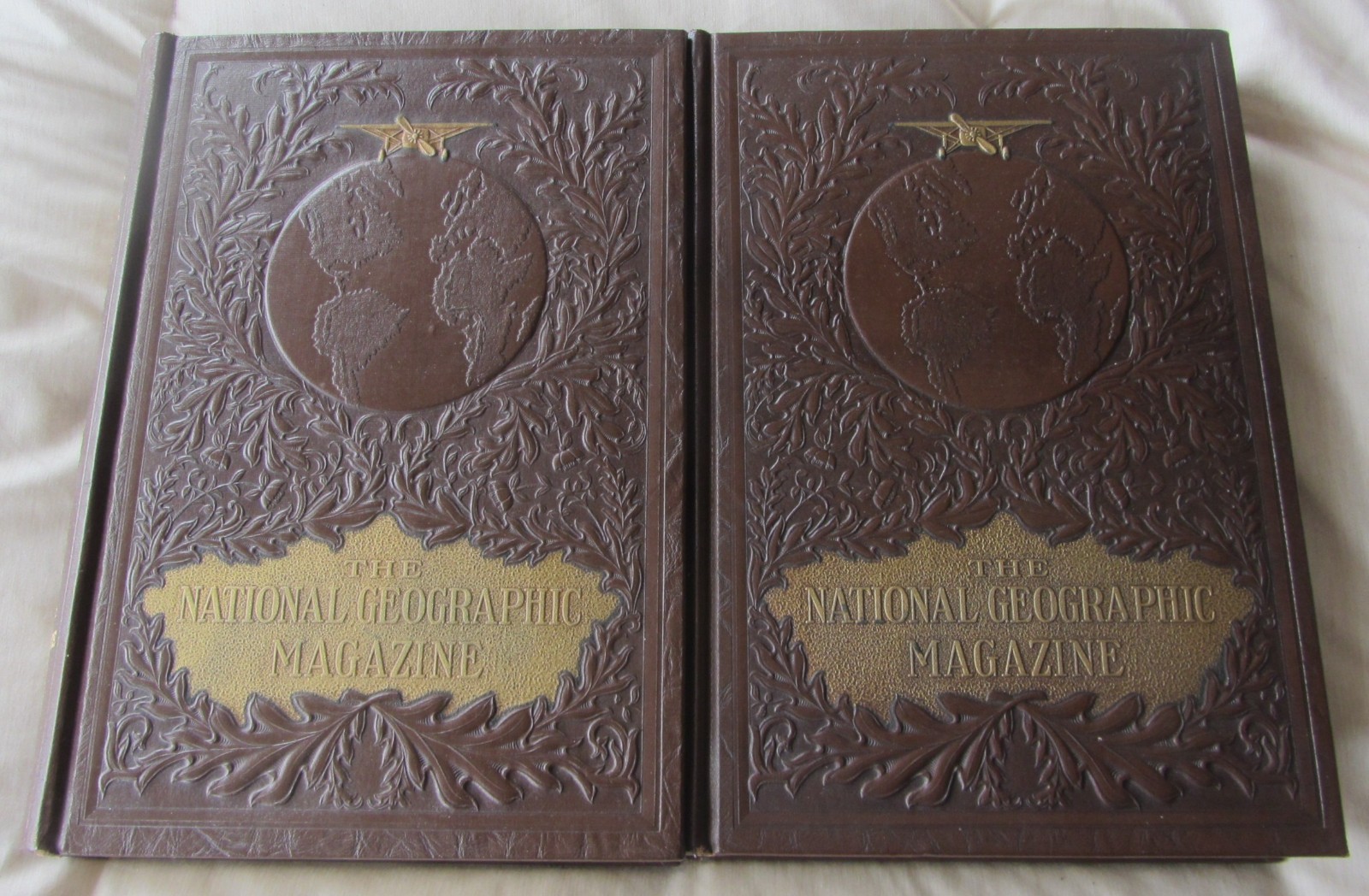 Vintage National Geographic Magazine 1951 Complete Year - 2 hardbound volumes