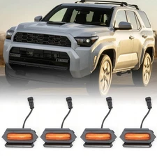 4PCS Amber Grille LED Lights For 2025 Toyota 4Runner Raptor Style