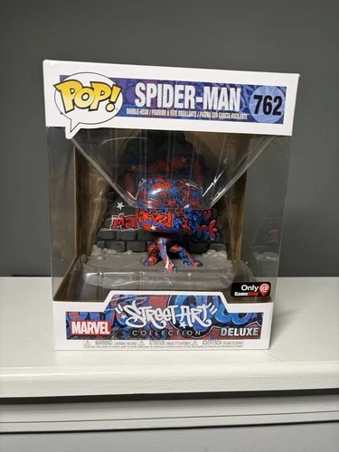 Funko Pop! Vinyl Marvel Spider-Man #762 Street Art GameStop Exclusive Bobblehead