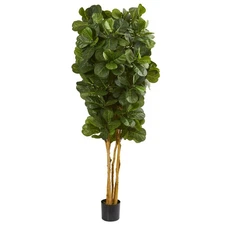 Nearly Natural 7-ft Fiddle Leaf Fig Artificial Tree