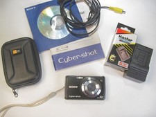 Sony Cyber-shot DSC-W230 Digital Camera Black, Kit, Tested