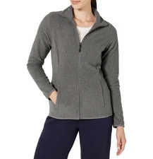 Essentials Women's Classic-Fit Long-Sleeve Polar Soft Fleece Jacket, black, XXL
