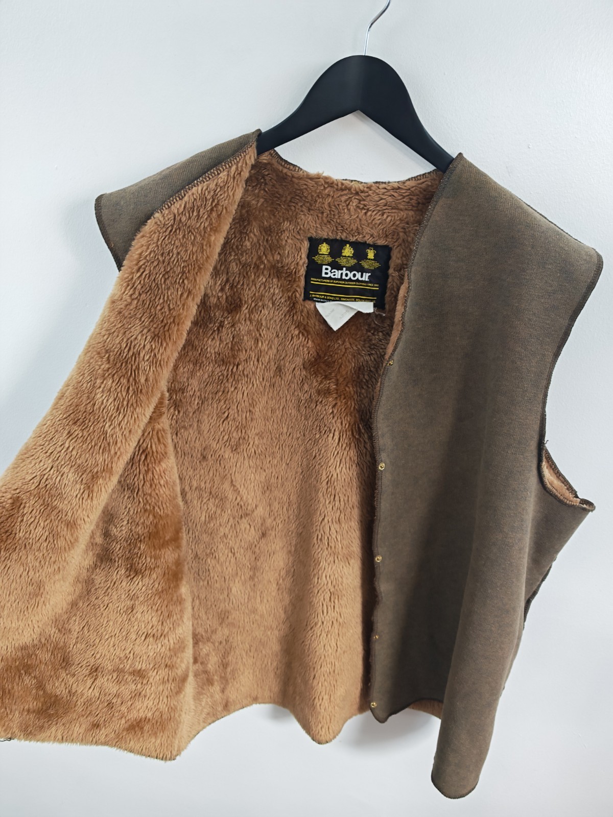 Vintage Barbour A295 Warm Pile Fleece Lining Gilet C44/112cm Gamefair Border image 6