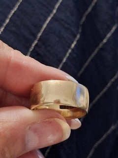 Gold Band Ring 9ct 375 Hallmarked Solid Yellow Gold Size R 5.7g