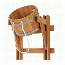  OAK Wood Sauna Bath Bucket Shower 10L / 23L SPA Pool Waterfall