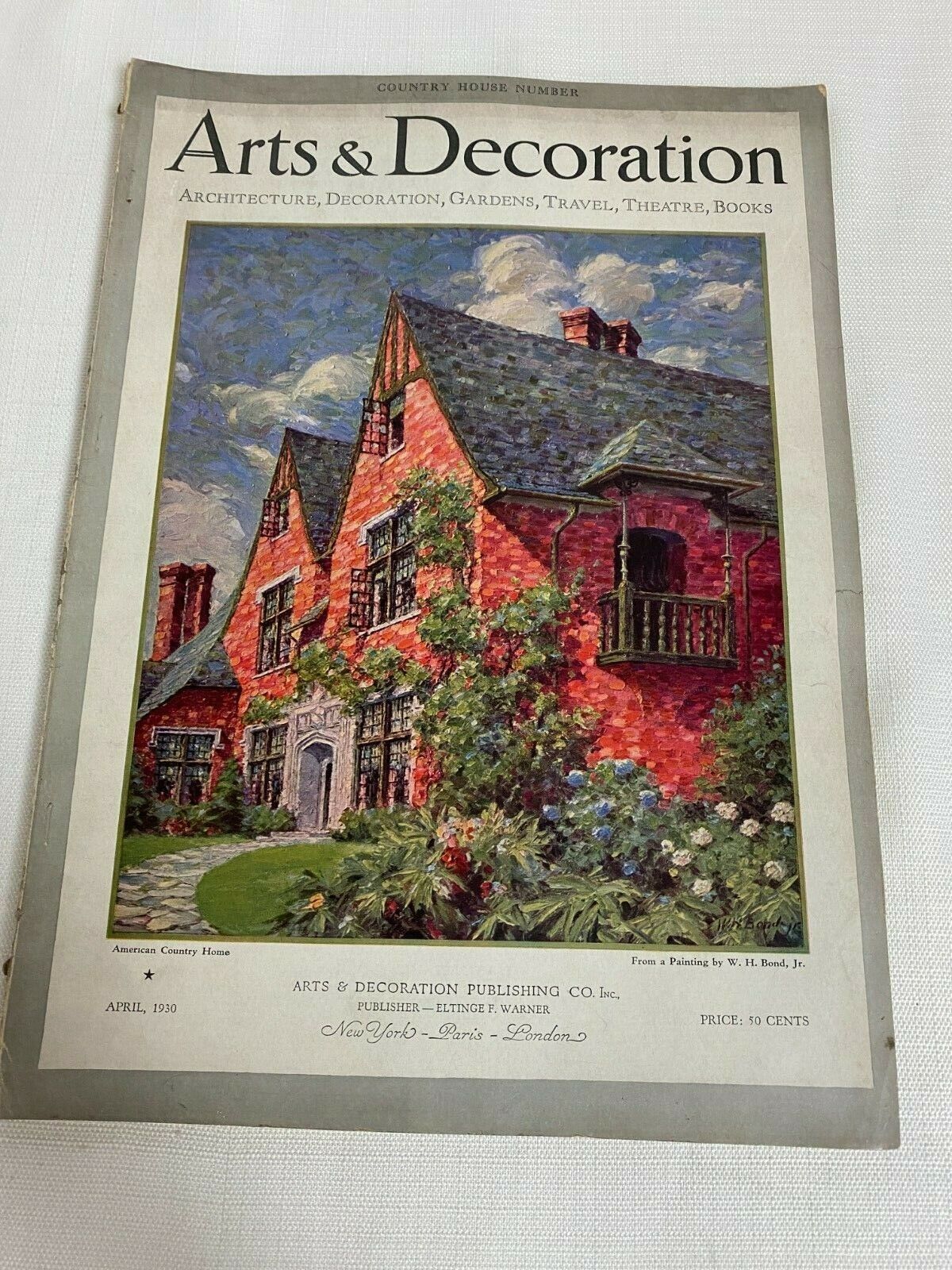 Arts & Decoration Magazine April 1930 Art Decor Vintage Great ...