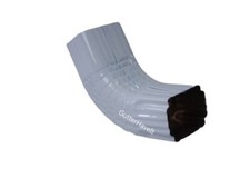 1 - Aluminum Downspout Gutter A Elbow 2" x 3" White