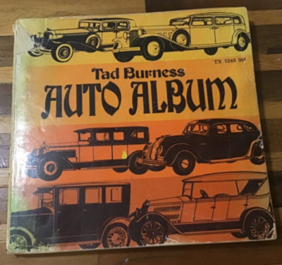 Old Book Tad Burness Auto Album [Paperback] Burness+Original Automobile Booklet
