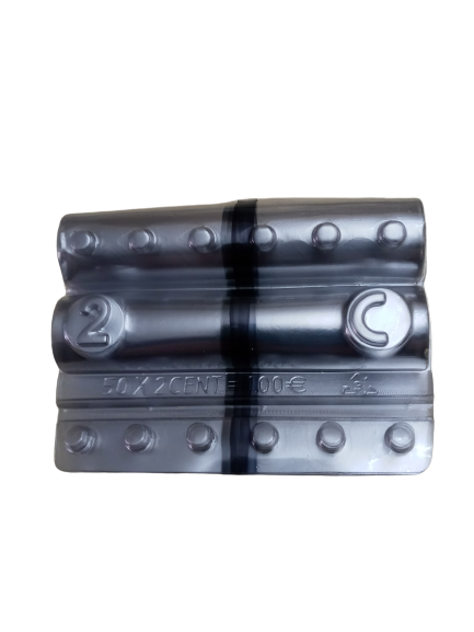 200 Blister Per Monete Da 10 Centesimi - PVC Riciclato, Fascia Blu, Embossing Per Non Vedenti - Foto 8