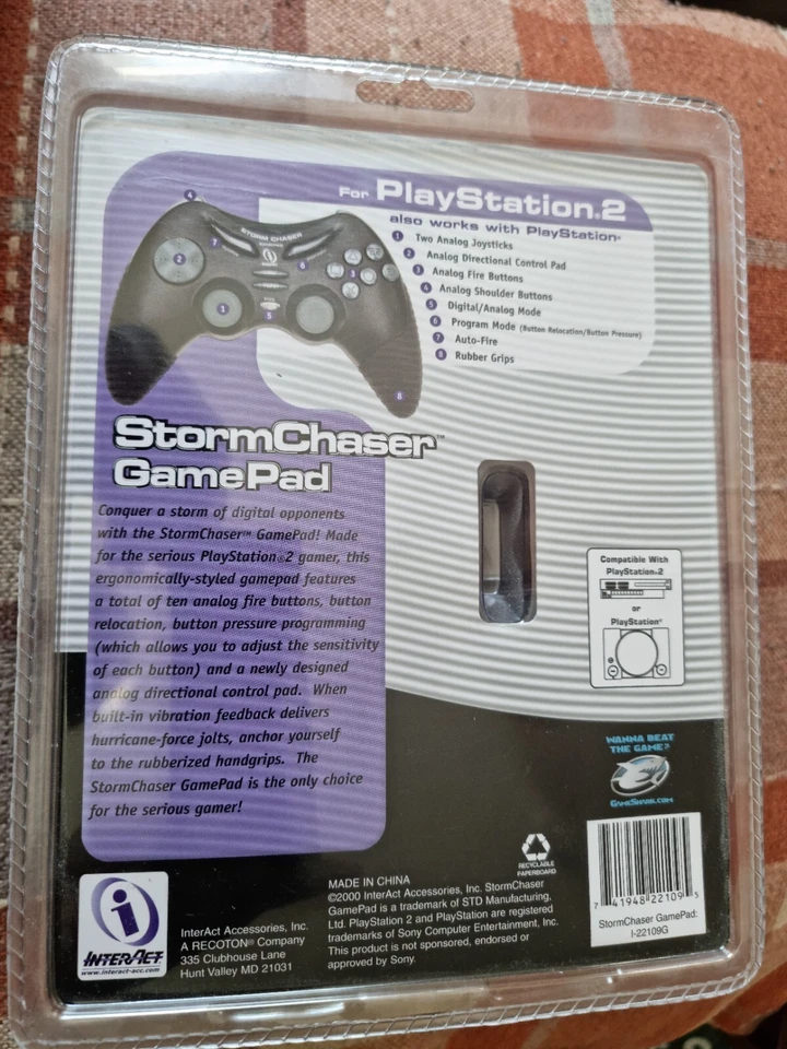 Storm Chaser Wired Gamepad controller Sony Playstation 2 PS2.New.Sealed. - Image 2 of 4