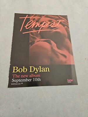 TPEEP75 MAGAZINWERBUNG 11X8'' BOB DYLAN - TEMPEST 