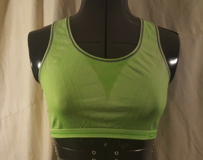 bright green sports bra