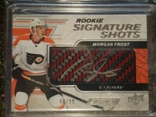 2019-20 Engrained MORGAN FROST Signature Shots RED! 60/99 Philadelphia Flyers!