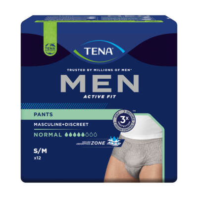 TENA MEN Active Fit Pants Normal Gr. S/M Inkontinenzhose (12 Stück)