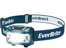 Everbrite Headlamp, 1 Pack Kids Headlamp with Red Light and Memory Function,Blue