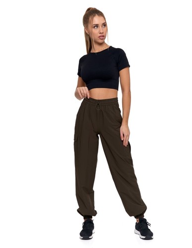Pantalones cargo mujer cintura lucha pantalones ligeros bolsillos Capri Moraj... - Imagen 18 de 39