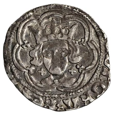 England: 1486-1490 Henry VII Silver Halfgroat, Archbishop Morton, VF