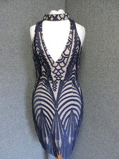 Missguided Lace Choker Neck Bodycon Dress UK 10 LN027 ii 10