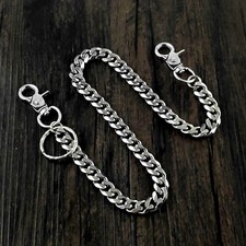 Never Fade Stainless Steel Biker Wallet Chain Punk Pants Key chain s01