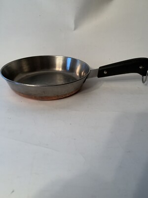 Revere Ware 8'' Skillet Copper Bottom Double Ring  (B-7)