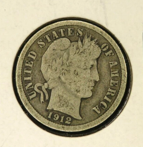 1912 Barber or Liberty Head Dime SILVER 62
