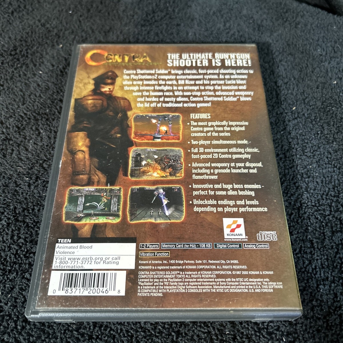 Contra: Shattered Soldier - PlayStation 2 Game - PS2 Game