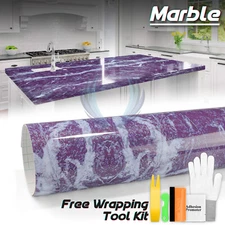 Faux Marble Granite Vinyl Decal Sticker Furniture Wrap DIY Home Decor Cover #01