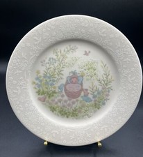 Noritake Keepsake Forever Christening Gift Plate Japan Baby Girl Back Label Gone