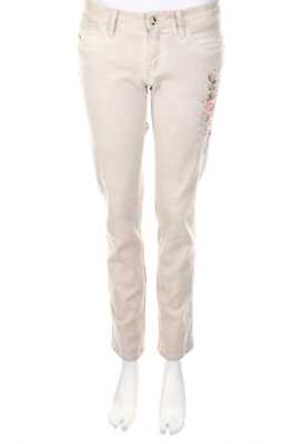 BLUGIRL JEANS Straigh Cut Jeans Embroideries D 36 light beige