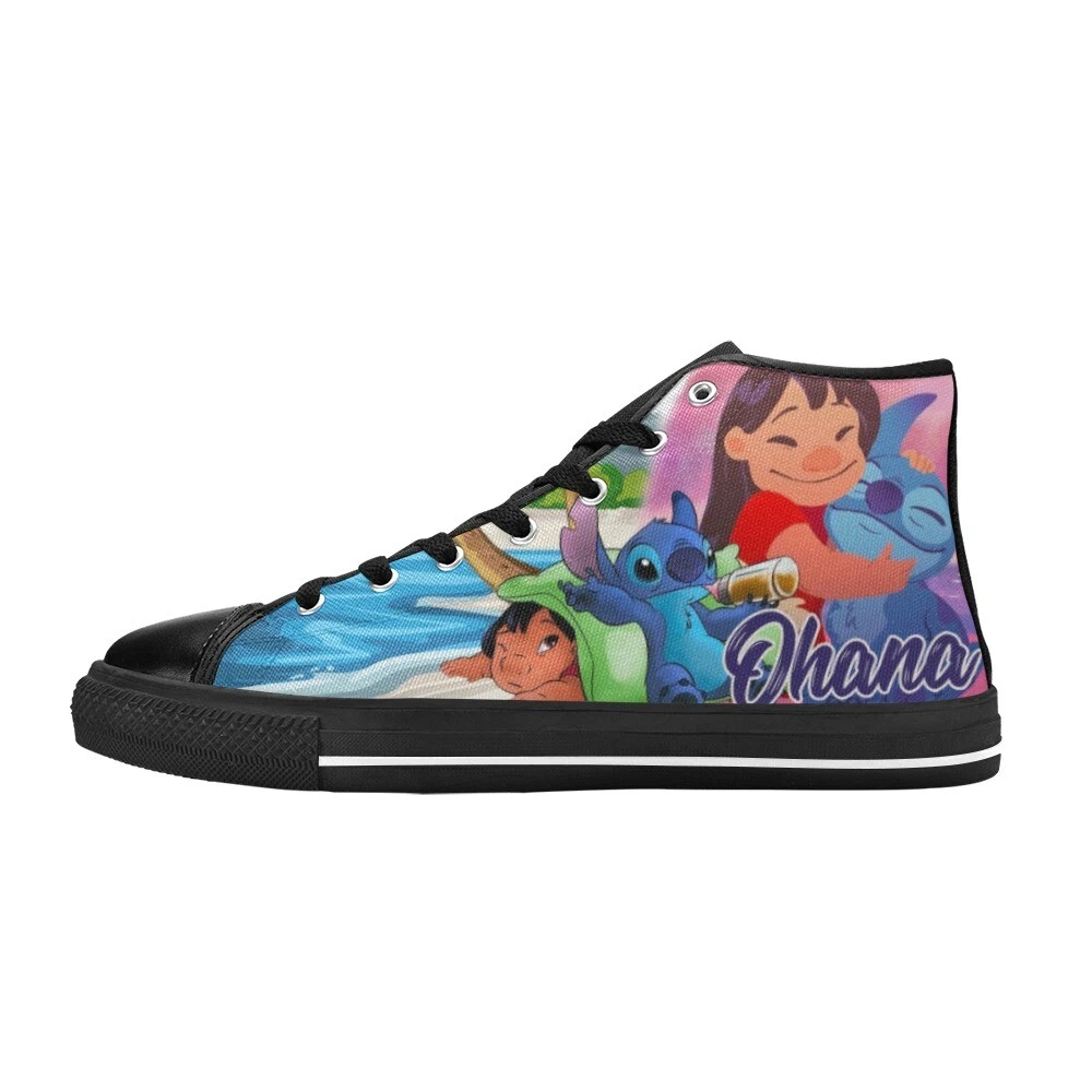 Ohana Lilo And Stitch High Top Shoes Sneakers
