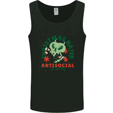 Christmas Hater Bah Humbug Antisocial Xmas Mens Vest Tank Top