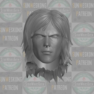 Raiden Metal Gear Solid 2 custom head for Marvel Legends & other figures