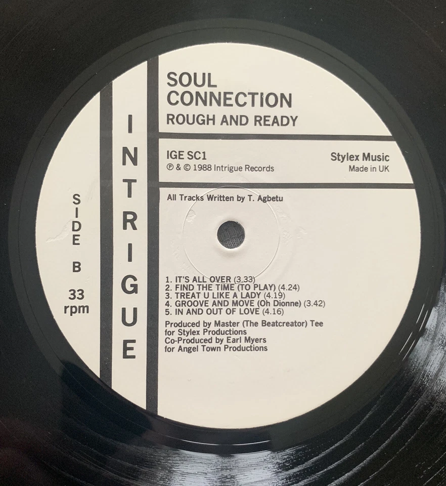 SOUL CONNECTION Rough & Ready LP 88 UK Intrique Rec RARE STREET SOUL  EX/EX - Image 4 of 4