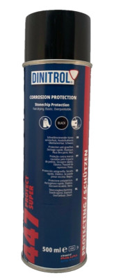 DINITROL 447 Black Stone Chip 500ml Aerosol Spraydose Gehäuse Rostdicht