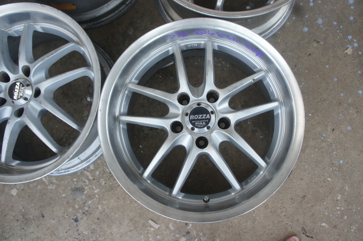 PIAA ROZZA 7J×15 off+35 pcd100/4H 195/55R15 タイヤ付き4本セット