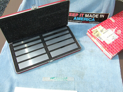 STARRETT 384 PARALLEL SET 1/2 IN THICK MACHINIST JIG BORE MILL GRIND INSPECT #2a