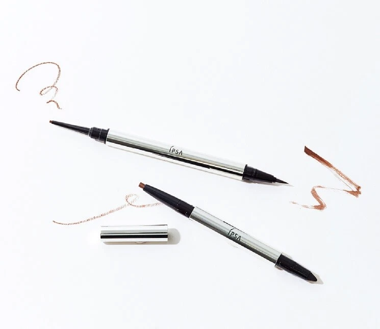 IPSA Eyeliner W Pencil Liquid Liner Elements 3 Shades Double Liner Refillable - Image 4 of 4