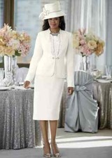 size 6 Ashro Winter White Formal Church Party Santa Rosa Jacket Dress new