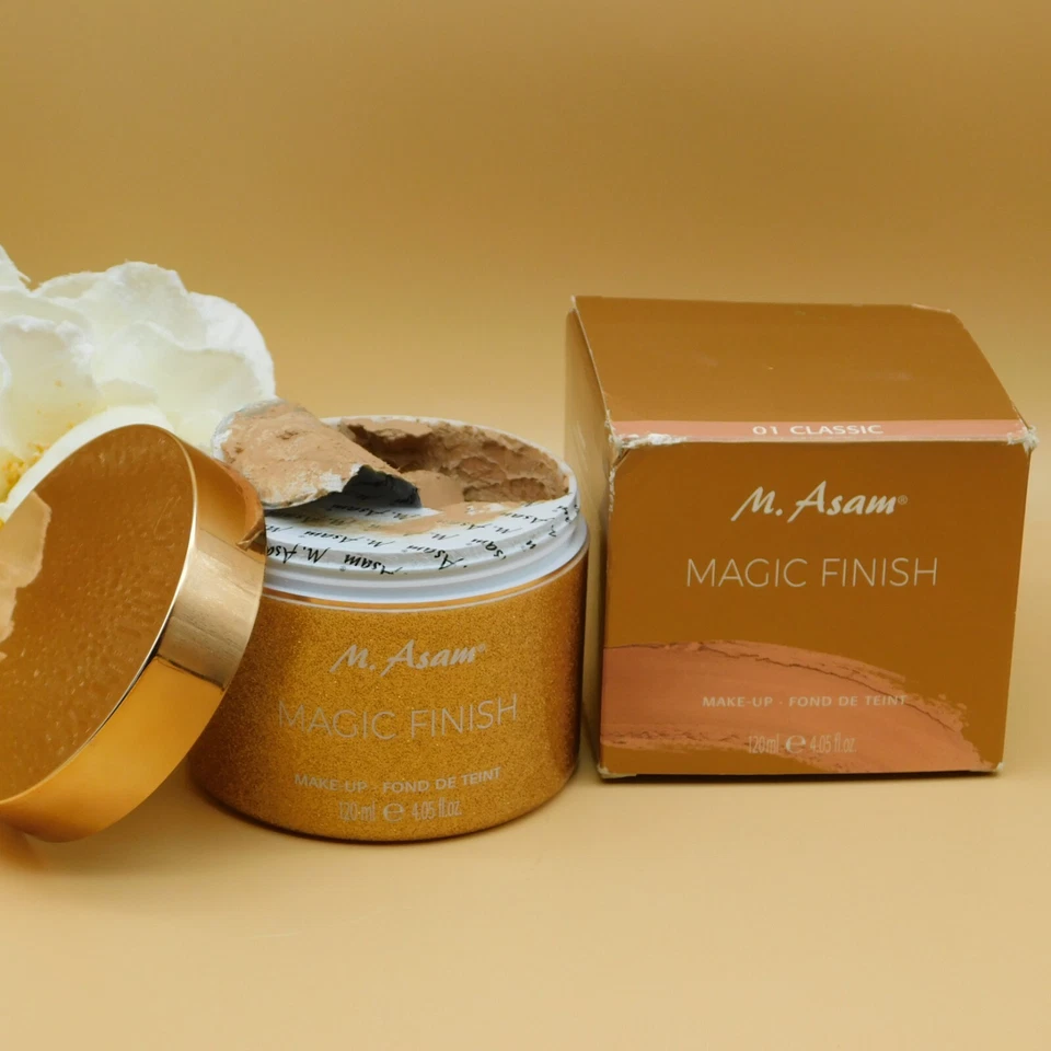 M.Asam Magic Finish Make-up Fond De Teint 01 Classic 4.05 oz New Broken Sealed - Image 2 of 4