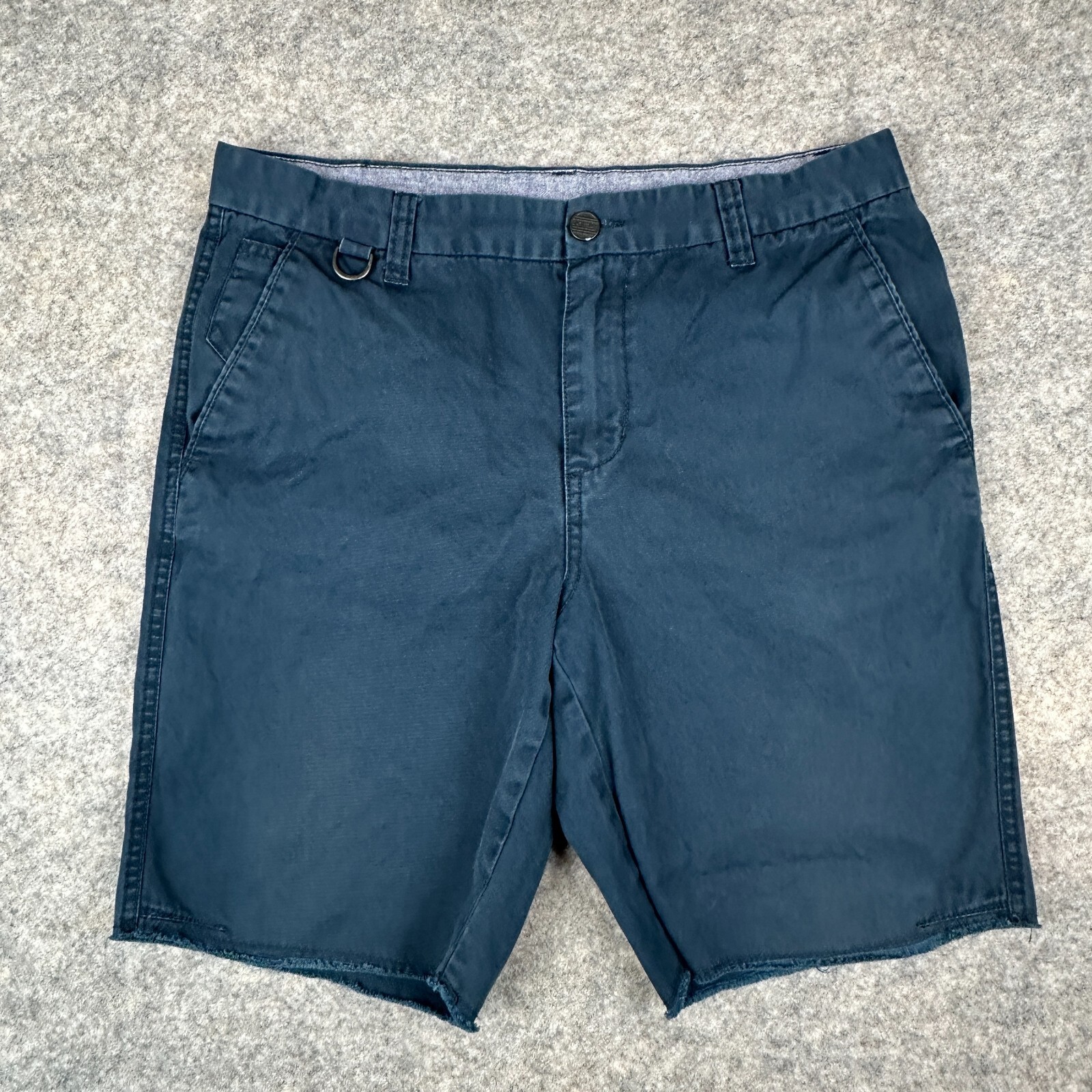 KITH Mens 32 Navy Blue 9 Inch Chino Shorts Casual Summer W32