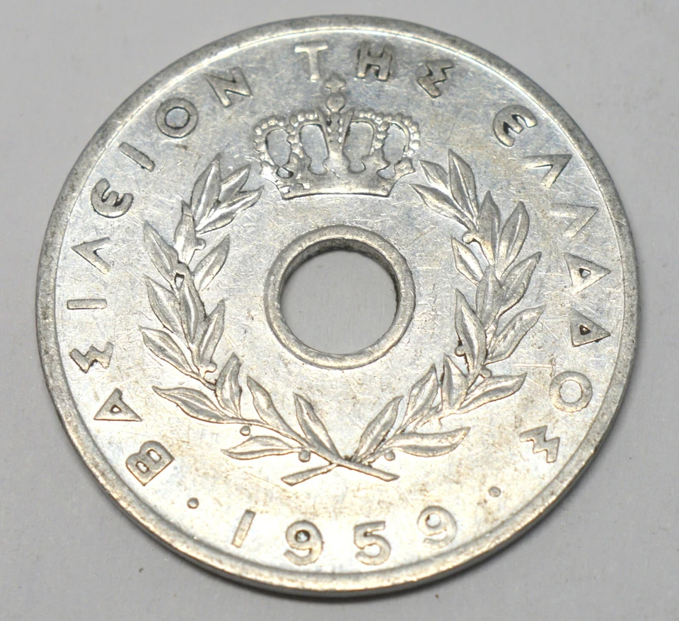 GREECE 20 LEPTA 1959 OLD COIN - Image 2 of 2