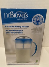 Dr. Brown's Natural Flow Formula Mixing Pitcher 32oz Locking Lid Dishwasher Safe