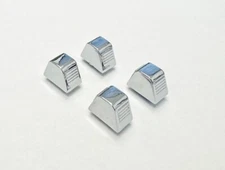 65-89 GM Chrome Temperature Control Heater AC Fan Dash Vent Knobs Set