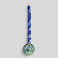 41 Piece Dual Layer Evil Eye Wall Hanging Decor  Evil Eye Beads  Macrame Wall