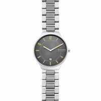 Skagen Grenen SKW6523 Uhr Edelstahl Datum Silber Neu