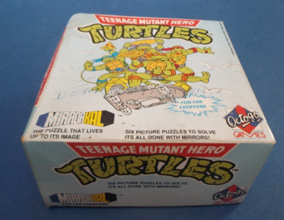Teenage Mutant Turtles Mirrorkal Puzzle Spiel gemacht mit Spiegeln Octogo Spiele 1989
