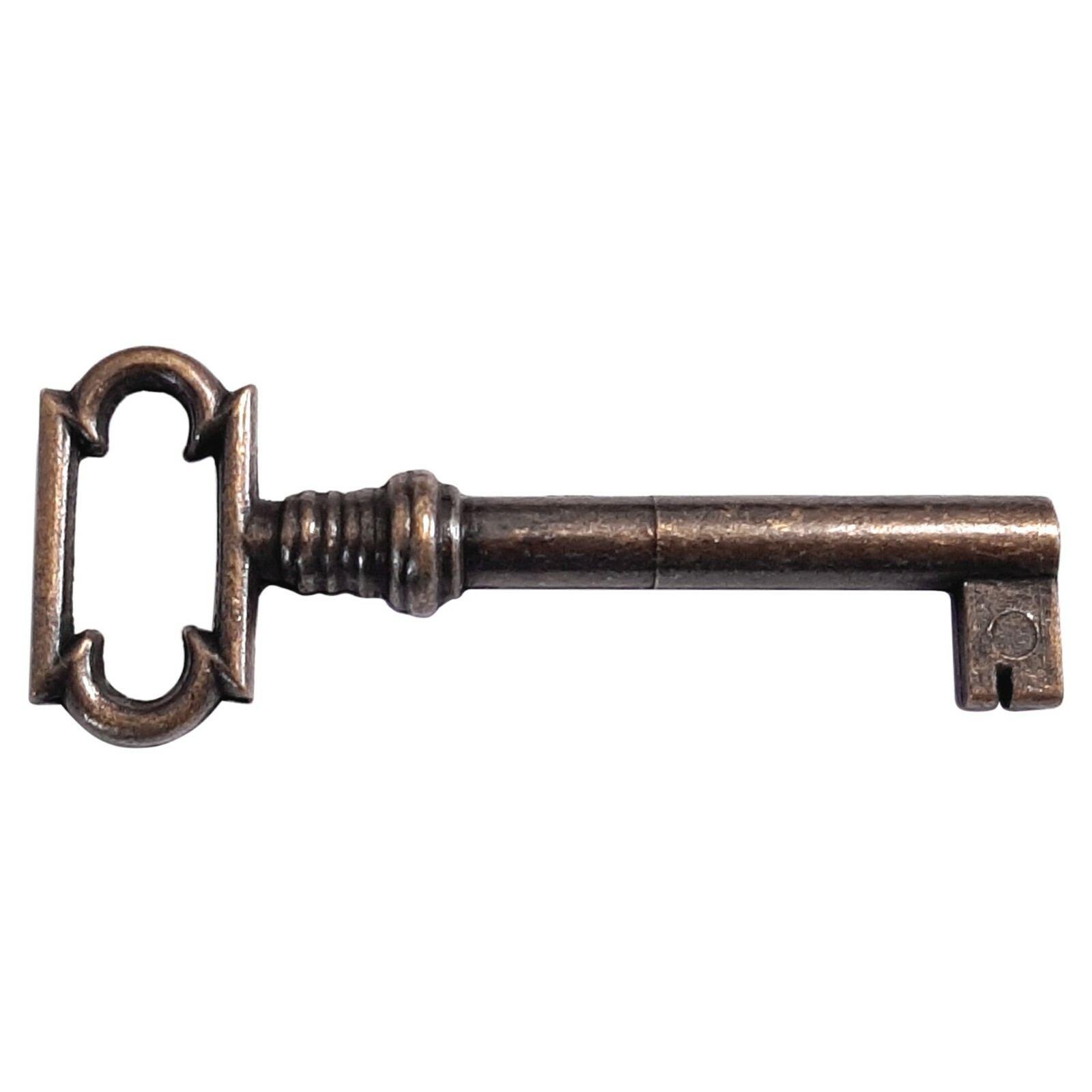 Chiave serratura antichi 65mm mobili armadio cassetti marrone sfumato zama