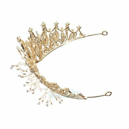 Coronas Tiaras Cristal Perla Novia Boda Corona para Mujer Princesa Tiara - Imagen 53 de 76