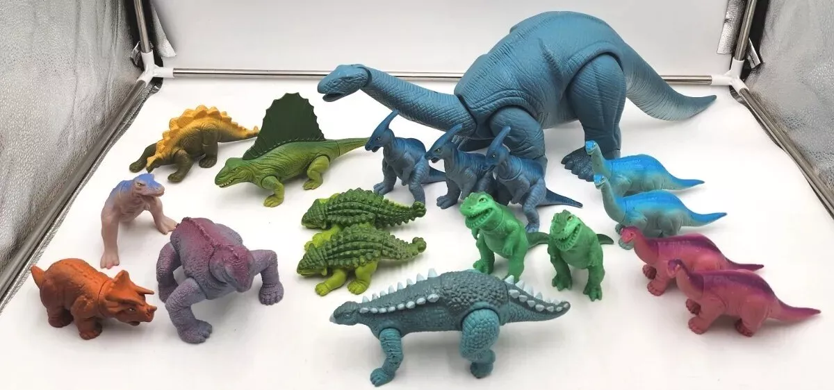 Vintage Playskool Definitely Dinosaurs 1987 Huge Lot of 18