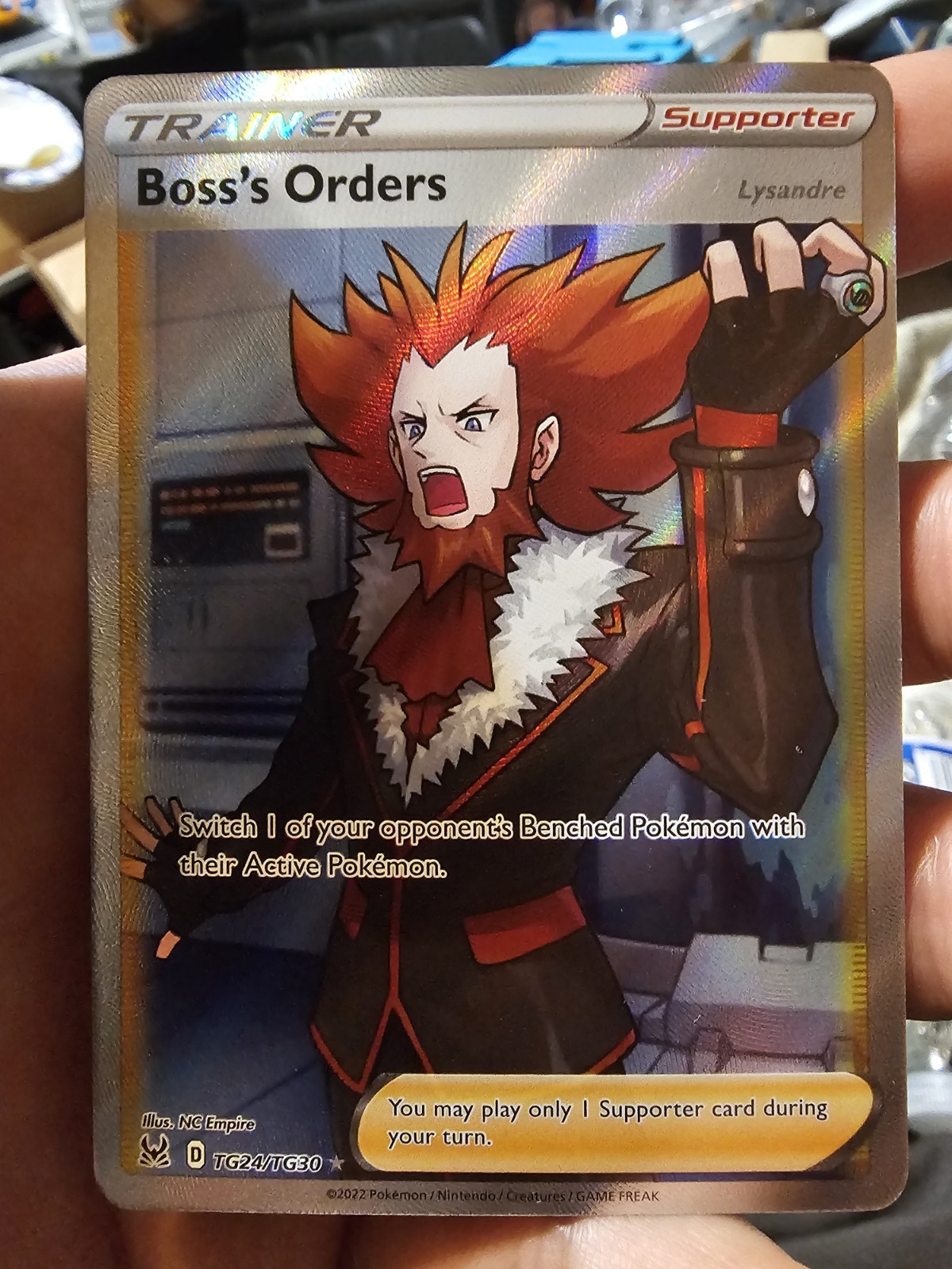Pokemon TCG SWSH11: Lost Origin Trainer Gallery #TG24/TG30 Boss's Orders NM